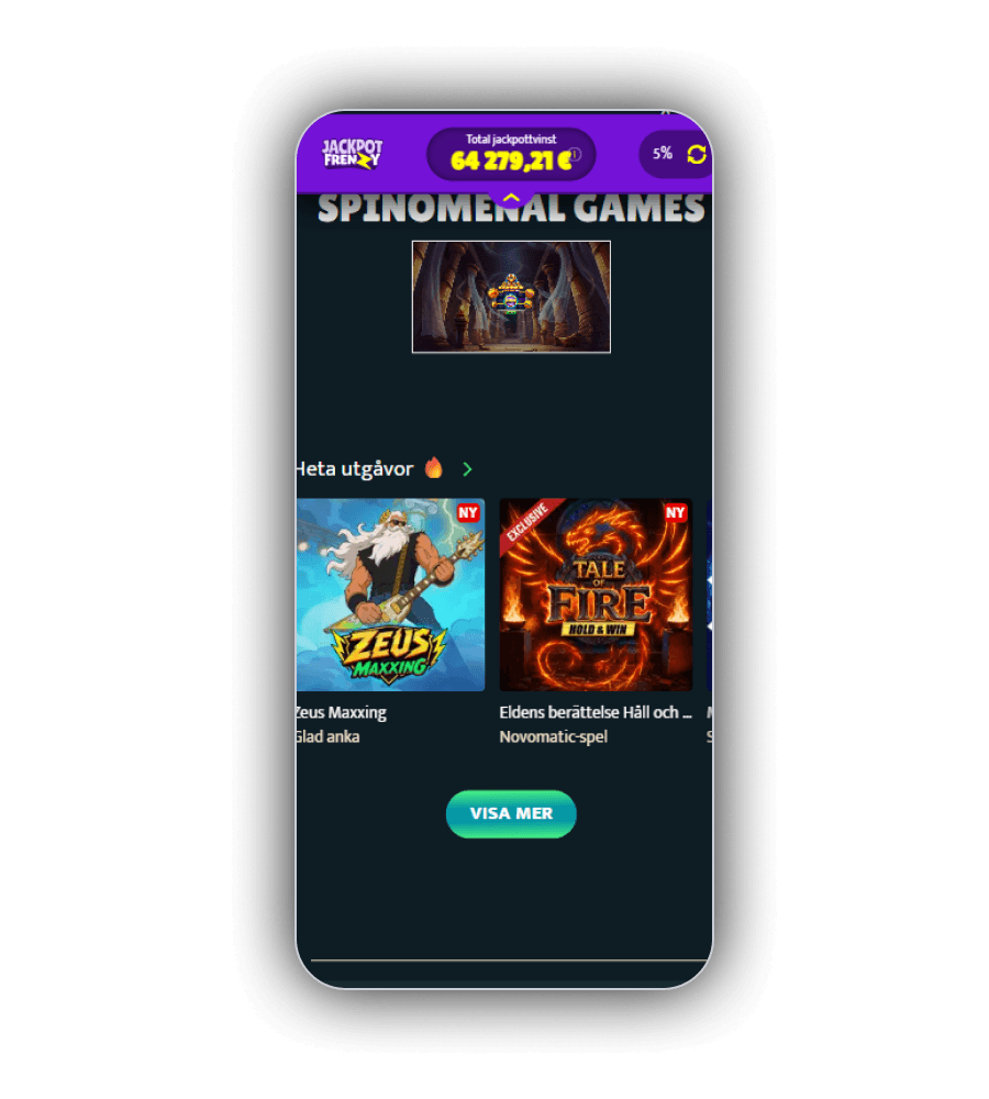 SlotSpice mobilapp för mobilkasino